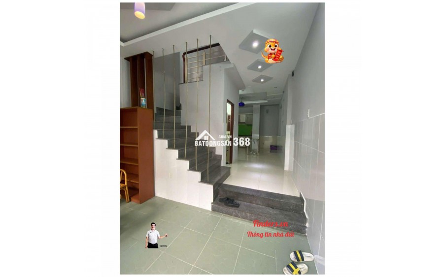 Cho thuê nhà Bùi Đình Túy, P.24, 1 trệt, 2 lầu, ST, Đủ NT, 16.5tr